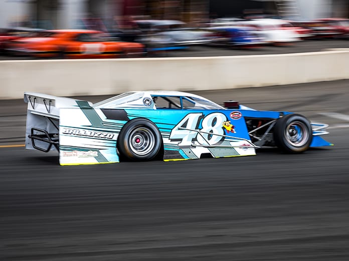 Shawn Balluzzo died after a crash at Langley Speedway on Saturday night. (Dinah Mullins Photo)