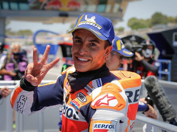 Marc Marquez has been declared fit to ride ahead of Sunday's second round of the MotoGP season. (Honda Photo)
