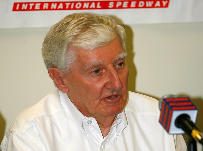 Bob Bahre, the founder of New Hampshire Motor Speedway, has died at the age of 93. (Rusty Jarrett/Getty Images for NASCAR)