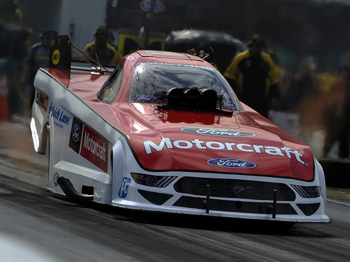 Bob Tasca III was the top qualifier in the Funny Car class for the Lucas Oil NHRA Summernationals at Lucas Oil Raceway. (Shawn Crose Photo)