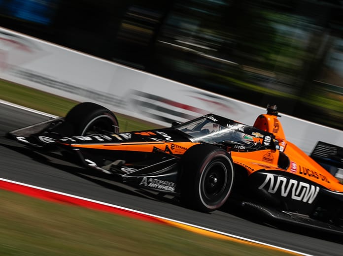 Pato O'Ward earned his first NTT IndyCar Series pole Sunday at Road America. (IndyCar Photo)