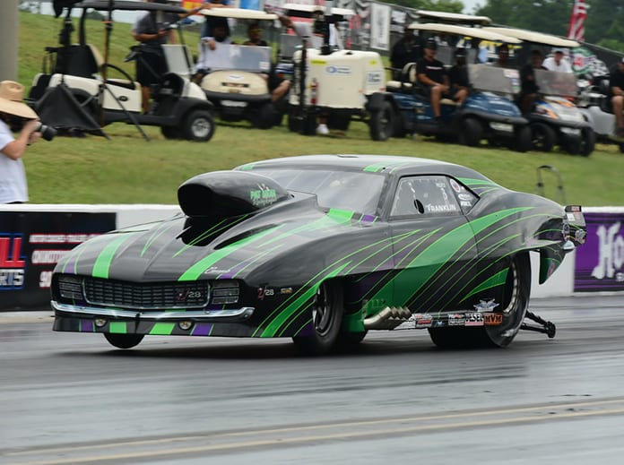 Tommy Franklin was fastest in PDRA Pro Boost qualifying on Friday at Virginia Motorsports Park. (Roger Richards Photo)