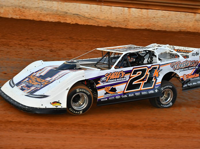 Dakotah Knuckles earned his first Southern Nationals Series victory Saturday at Tazewell Speedway. (Michael Moats Photo)