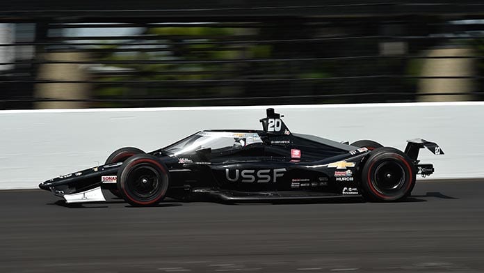 Ed Carpenter was one of a handful of drivers to take advantage of Indianapolis 500 practice Saturday morning. (IndyCar Photo)