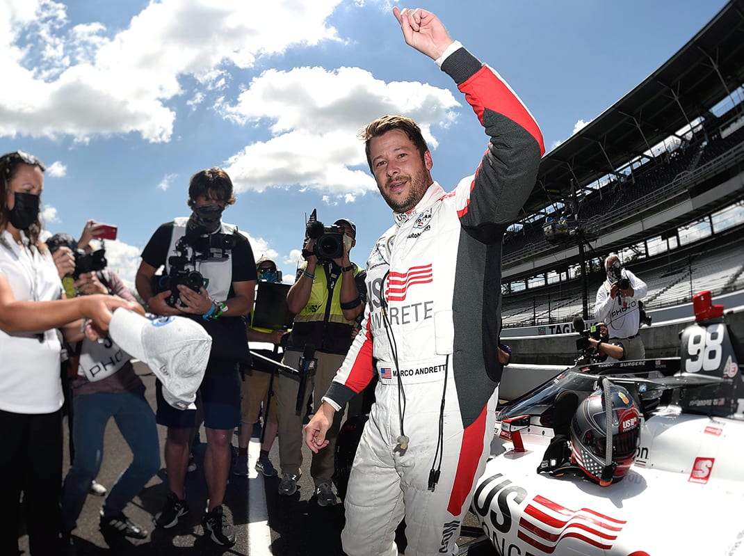 Marco Andretti pole winner 104th Indianapolis 500. (IndyCar Photo)