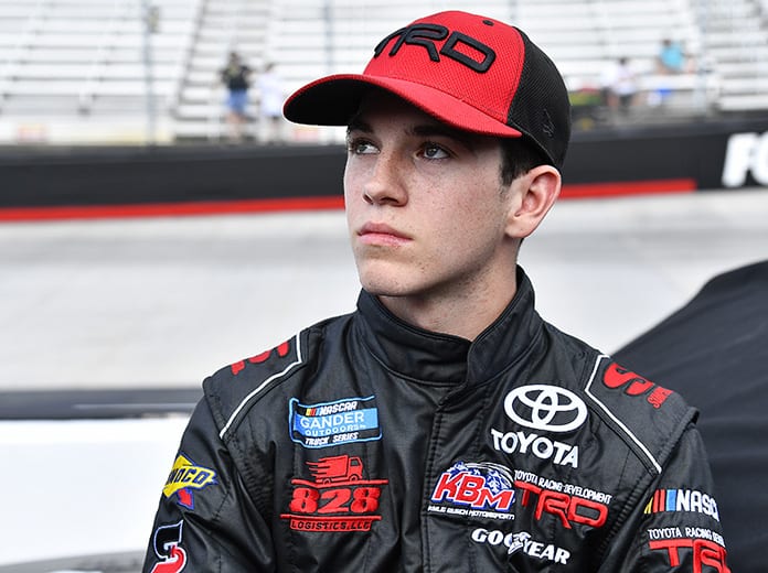 Chandler Smith will start from the pole for Friday's NASCAR Gander RV & Outdoors Truck Series race at Michigan Int'l Speedway. (Toyota Photo)