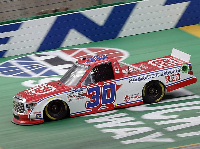 Brennan Poole will not return to On Point Motorsports this year, with Danny Bohn scheduled to drive the No. 30 truck starting at Dover Int'l Speedway. (HHP/Harold Hinson Photo)