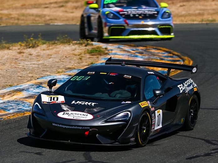 Michael Cooper rolled to the Pro victory in Friday's Pirelli GT4 Sprint event at Sonoma Raceway.