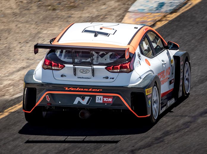 Tyler Maxson remained unbeaten in TCR competition this year on Saturday at Sonoma Raceway.