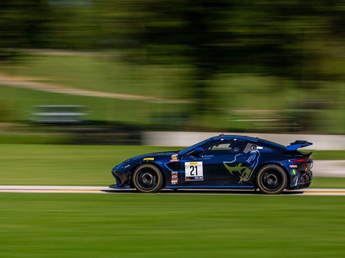 Robby Foley and Michael Dinan triumphed in Saturday's Pirelli GT4 America SprintX event at Road America.