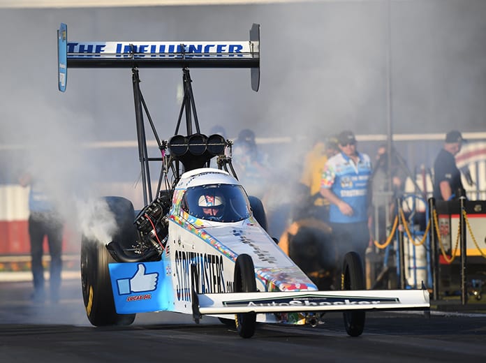 Sanit Hand Sanitizer will sponsor NHRA Top Fuel rookie Justin Ashley for the rest of the season. (NHRA Photo)
