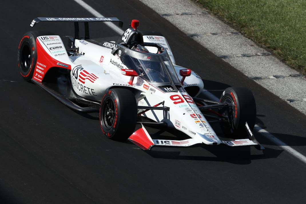 Marco Andretti led the way during Saturday's first qualifying session at Indianapolis Motor Speedway. (IndyCar photo)