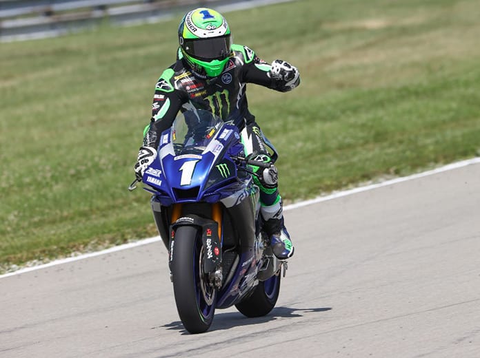Cameron Beaubier dominated Saturday's MotoAmerica Superbike race at the Pittsburgh International Race Complex. (Brian J. Nelson Photo)