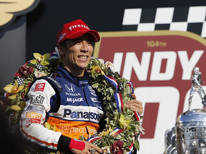 Takuma Sato banked $1,370,500 following his victory in the 104th Indianapolis 500. (IndyCar Photo)