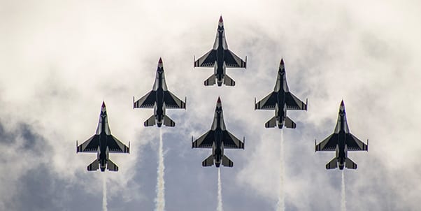 The U.S. Air Force Thunderbirds will perform a flyover prior to the 104th Indianapolis 500.