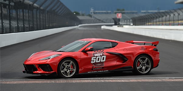 A Torch Red 2020 Chevrolet Corvette Stingray will lead the Indianapolis 500 field to the green flag later this month.