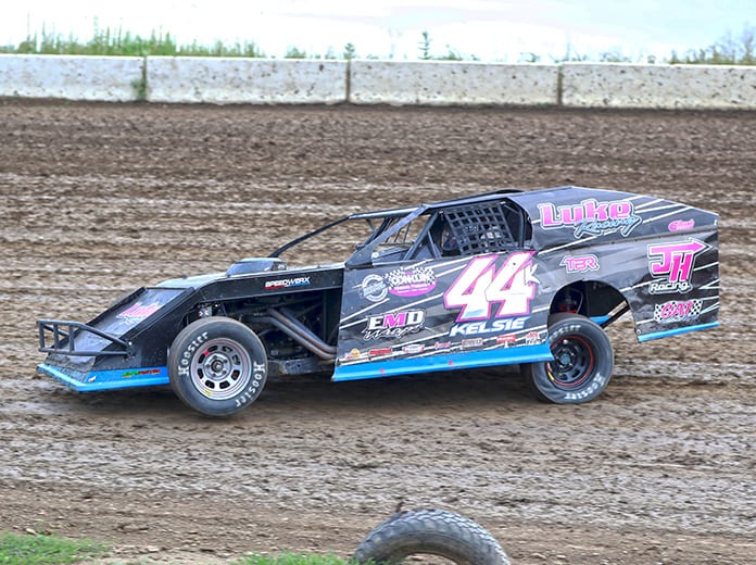 Kelsie Foley will make history when she competes in the Fast Shafts All-Star Invita­tional during the IMCA Speedway Motors Super Nationals at Boone Speedway. (Jim Zimmerline Photo)