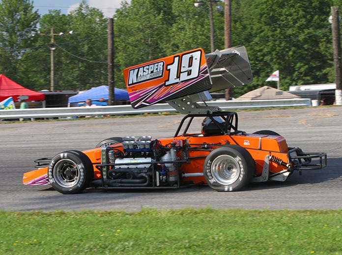 Trent Stephens and the ACME Racing team secured the Midwest Supermodified Series championship at Lorain County Raceway Park Saturday night. (Todd Ridgeway Photo)