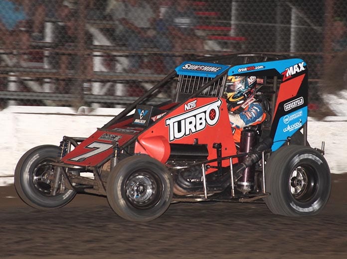 Tyler Courtney has found his stride recently in USAC NOS Energy Drink National Midget Series competition. (Richard Bales Photo)