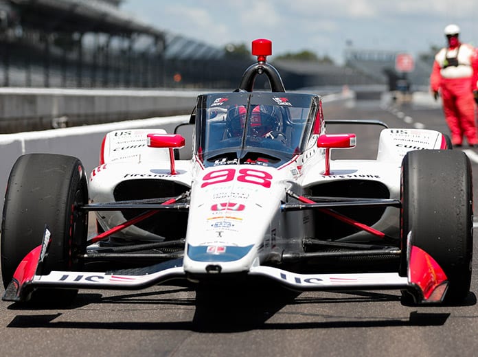 Marco Andretti has a unique connection to Parnelli Jones as they both have driven the No. 98 at Indianapolis Motor Speedway. (IndyCar Photo)