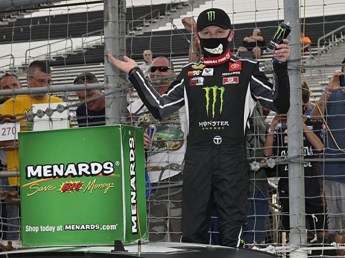 Ty Gibbs earned another ARCA Menards Series victory Saturday at World Wide Technology Raceway. (Jeff Curry/ARCA Photo)