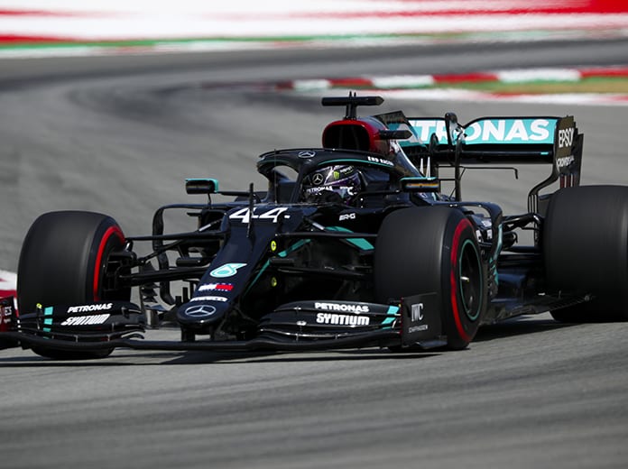 Lewis Hamilton has claimed the pole for Sunday's Spanish Grand Prix. (LAT Images Photo)