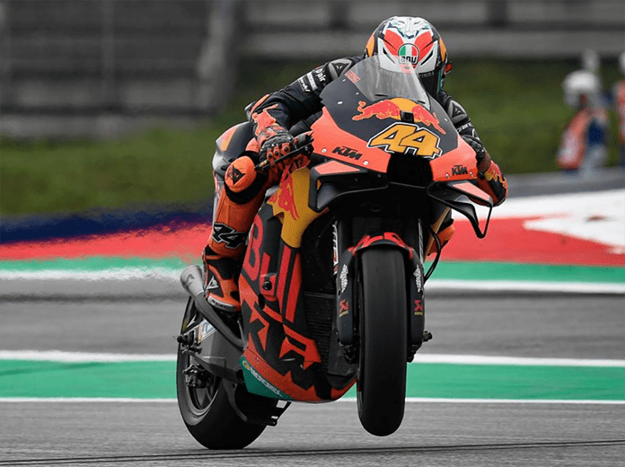 Pol Espargaro was fastest in MotoGP practice Friday in Austria. (MotoGP photo)