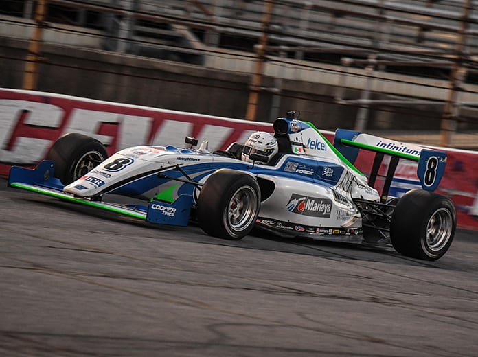 Manuel Sulaiman earned the pole for the Indy Pro 2000 portion of Friday's Carb Night Classic at Lucas Oil Raceway.