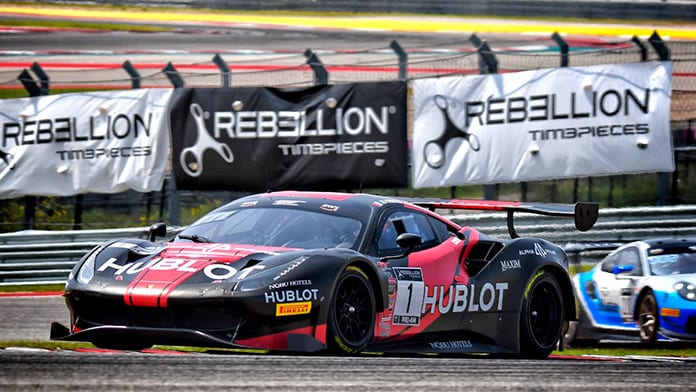 Martin Fuentes and Rodrigo Baptista swept the weekend in GT World Challenge America competition Sunday at Circuit of the Americas.