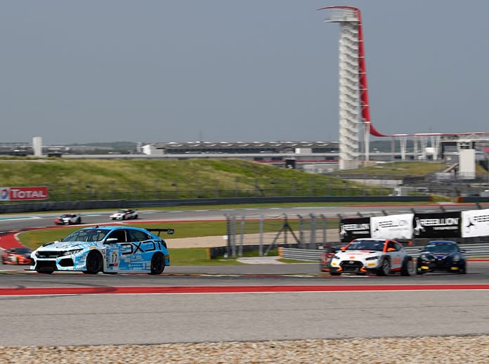 Scott Smithson leads the way in the TC America event Sunday at Circuit of the Americas.