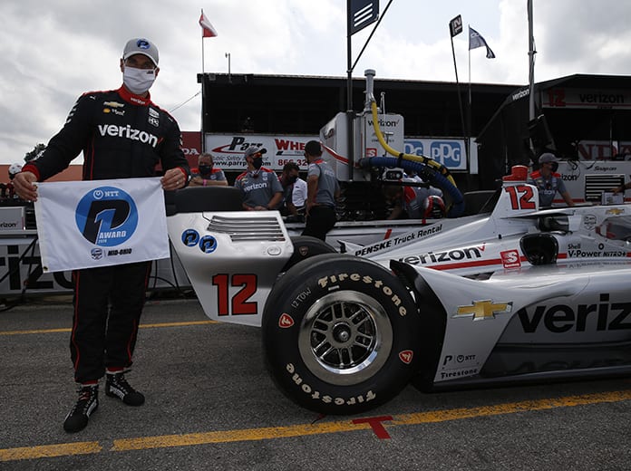 Will Power earned the pole for Saturday's NTT IndyCar Series event at the Mid-Ohio Sports Car Course. (IndyCar Photo)