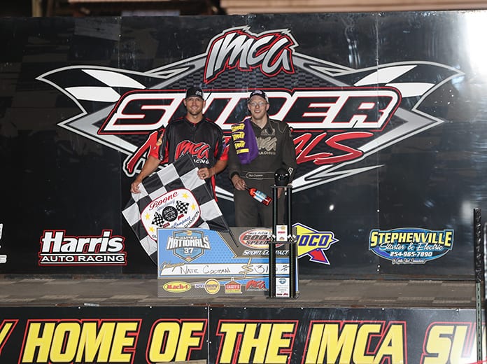 Nate Coopman is the defending champion of the IMCA Speedway Motors Super Nationals Sport Compact feature at Boone Speedway. (Jim Zimmerline Photo)