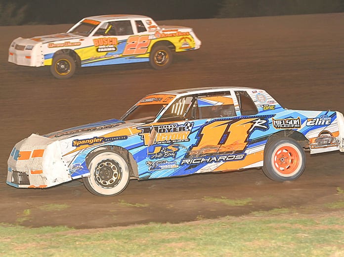 Hobby stock drivers will begin the process of battling for a place in Saturday's championship feature at the IMCA Speedway Motors Super Nationals tonight at Boone Speedway. (Tom Macht Photo)