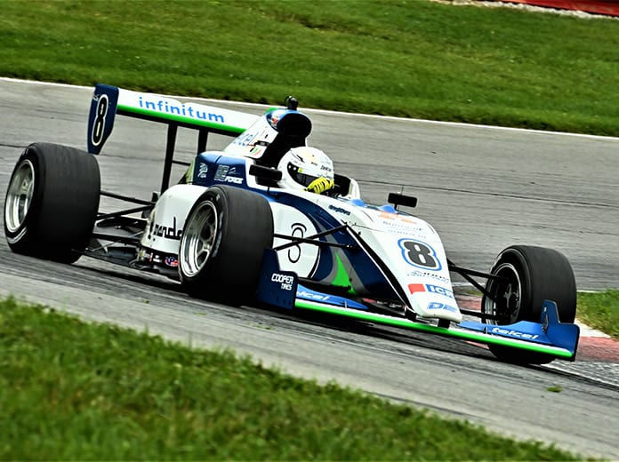 Manuel Sulaiman raced to victory in Saturday's Indy Pro 2000 event. (Al Steinberg Photo)