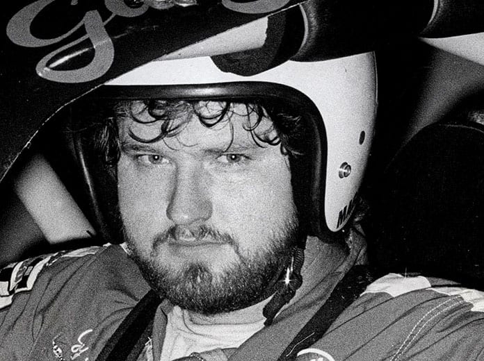 Early in his career, Gary Raven is shown behind the wheel at Illinois’ Raceway Park. (Bud Norman Photo)