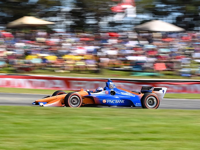 Strict social distancing guidelines will be in place for this weekend's NTT IndyCar Series doubleheader at the Mid-Ohio Sports Car Course. (IndyCar Photo)