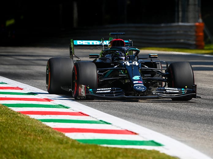 Lewis Hamilton led the way during Formula One practice Friday in Italy. (LAT Images Photo)