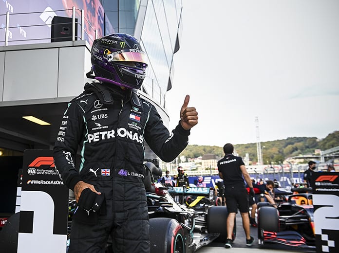 Lewis Hamilton claimed yet another Formula One pole on Saturday in Russia. (LAT Images Photo)