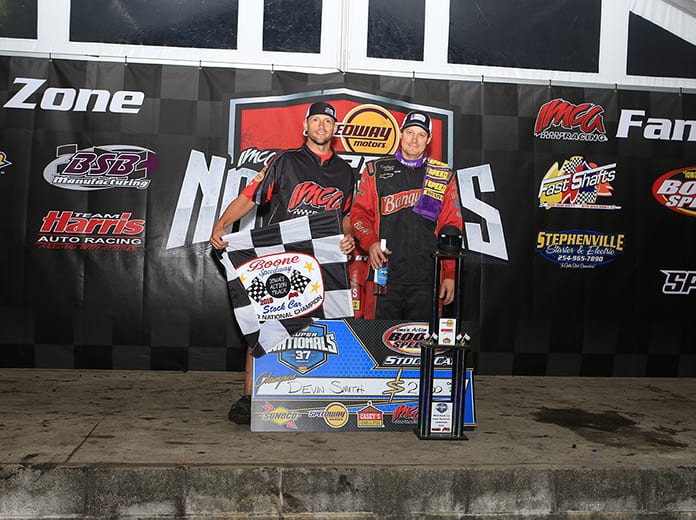 Devin Smith is the defending IMCA Speedway Super Nationals stock car champion. (Bruce Badgley Photo)