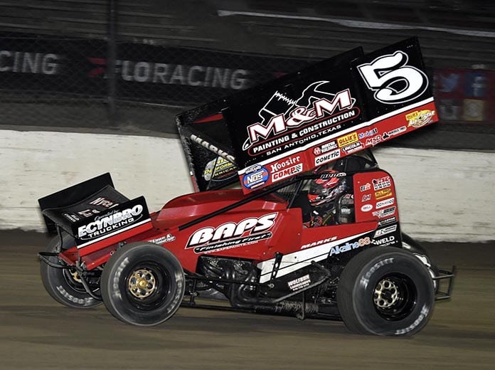 Brent Marks raced to victory on night one of the Governor's Reign event at Eldora Speedway on Tuesday. (Frank Smith Photo)