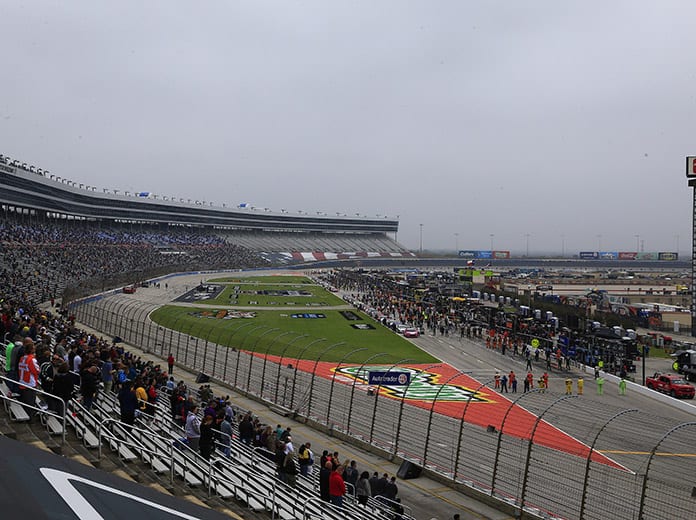 Persistent rain has again forced NASCAR officials to postpone the NASCAR Cup Series race at Texas Motor Speedway. (HHP/Jim Fluharty Photo)