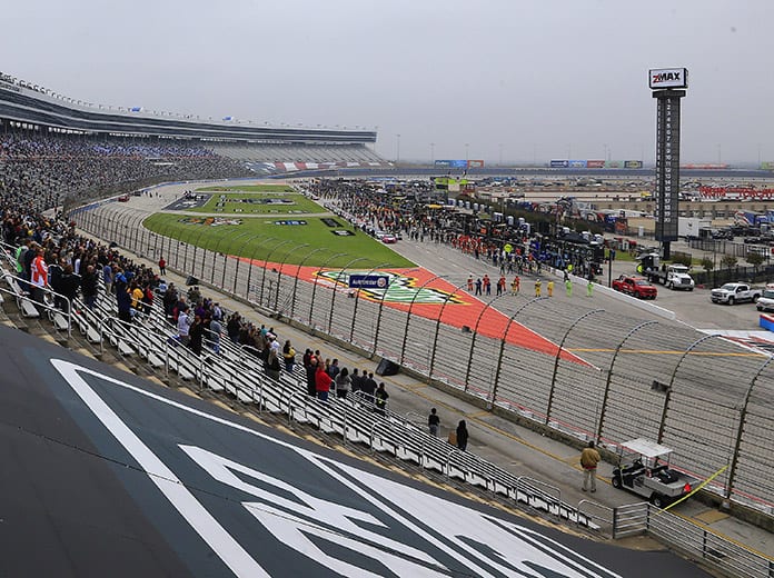 Rain has once again forced NASCAR officials to postpone the NASCAR Cup Series race at Texas Motor Speedway again. (HHP/Jim Fluharty Photo)