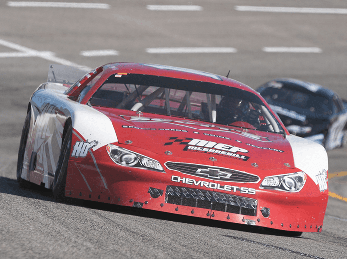 Carson Hocevar will be among the favorites to claim a popular guitar trophy at Fairgrounds Speedway this weekend. (Bruce Nuttleman Photo)