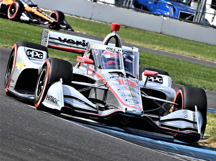 Will Power led every lap to win the second race of the IndyCar Harvest GP Saturday at Indianapolis Motor Speedway. (Al Steinberg Photo)