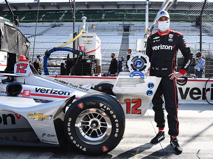 Will Power claimed the pole for the second race of the Harvest GP weekend on Saturday morning. (IndyCar Photo)