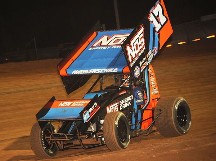 Sheldon Haudenschild is looking to pour on the victories in the run to the World of Outlaws World Finals. (Julia Johnson Photo)