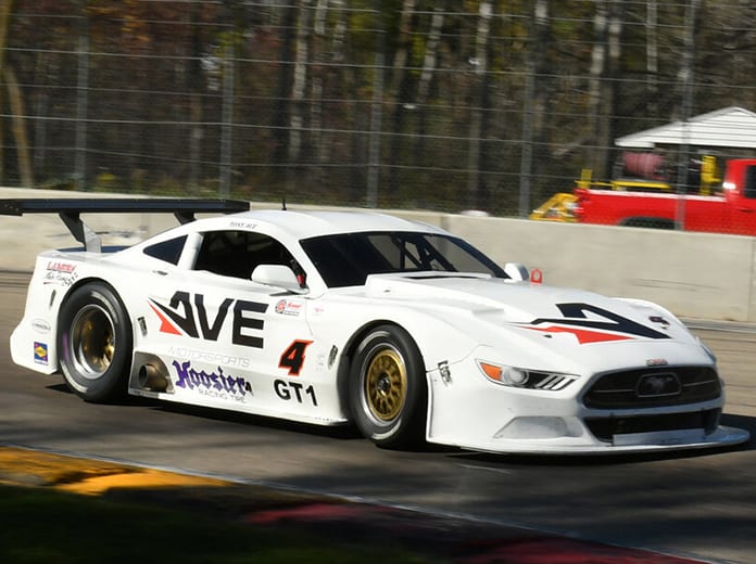 Tony Ave raced to victory in the GT-1 race during the SCCA National Championship Runoffs Saturday at Road America.