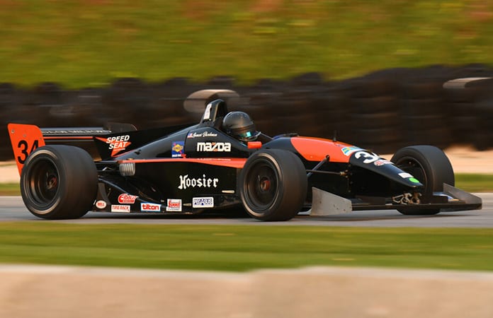 Spencer Brockman on his way to victory in the Formula Atlantic division Friday at Road America.