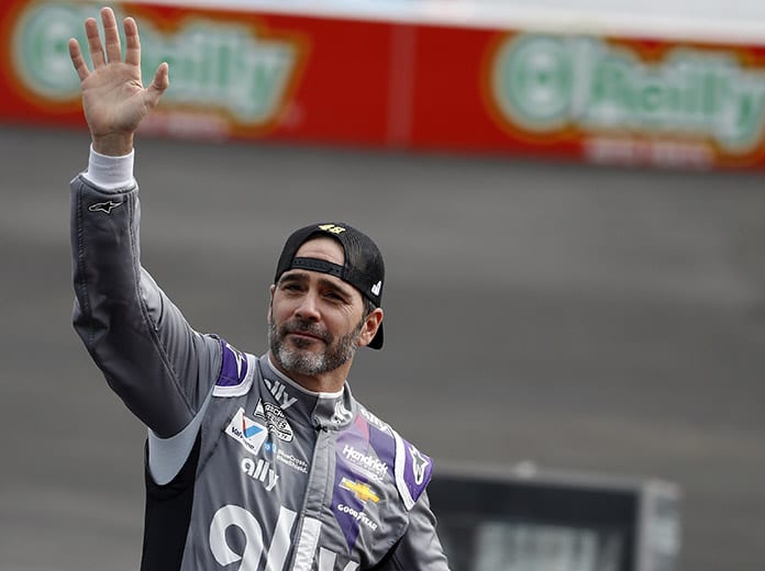 Jimmie Johnson ended his full-time NASCAR Cup Series career with a fifth-place finish Sunday at Phoenix Raceway. (HHP/Andrew Coppley Photo)