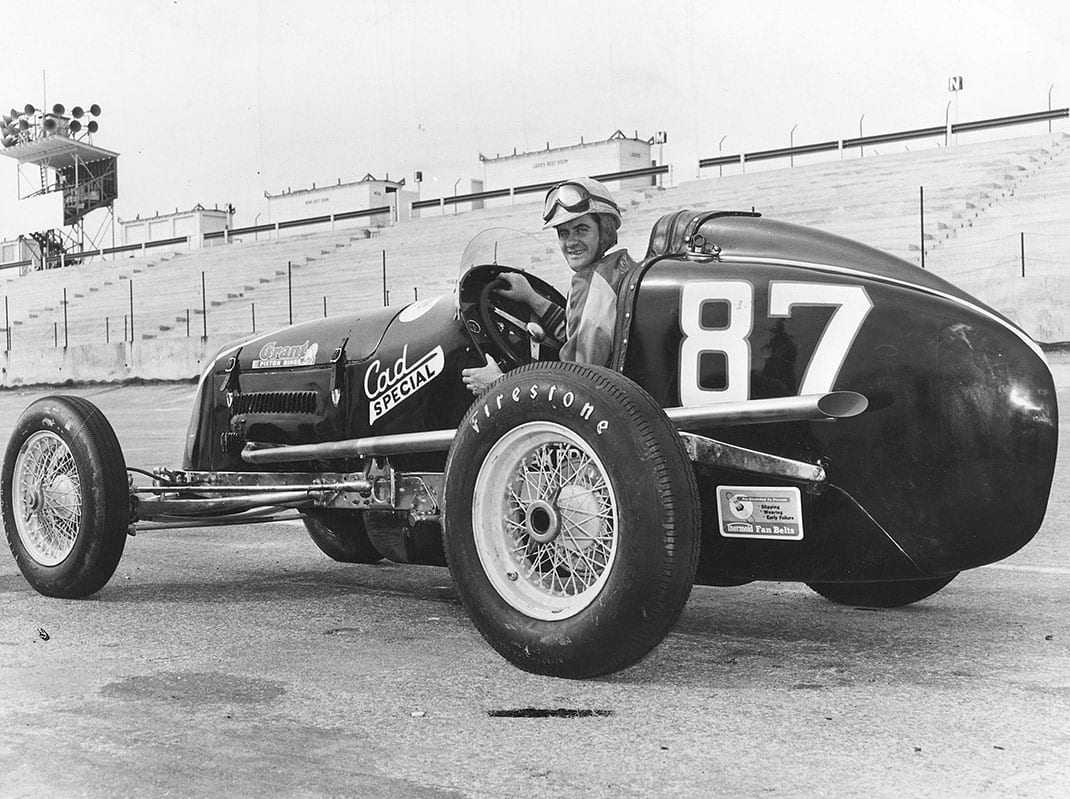 NASCAR's Speedway Division featured older Indianapolis-type open wheel cars using American passenger car engines instead of the elaborate Offy racing engine. For all intents and purposes, the division lasted only one season. NASCAR star Buck Baker won the Speedway Division championship in its only full season of 1952. (Photo by ISC Archives via Getty Images)